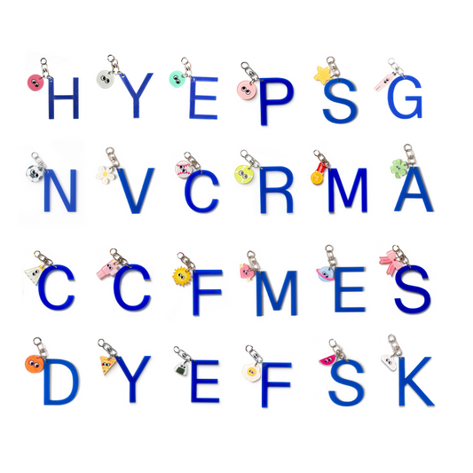 [Pre-Order] Kanavaia DIY Acrylic Keychain - Letters and Small Charms (Keyring Excluded)