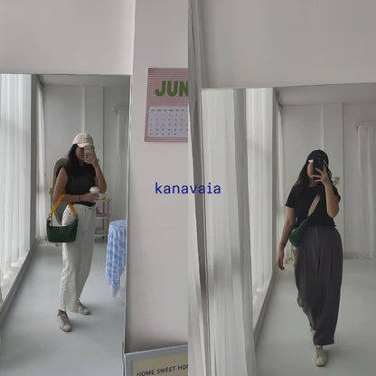 Kanavaia Baguette Shoulder Bag Hunter Green