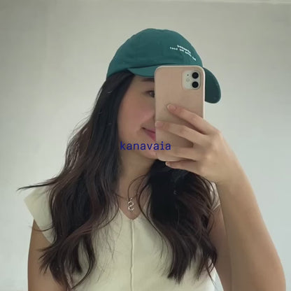 Kanavaia Drill Cap Teal (Stressed but Doing My Best)