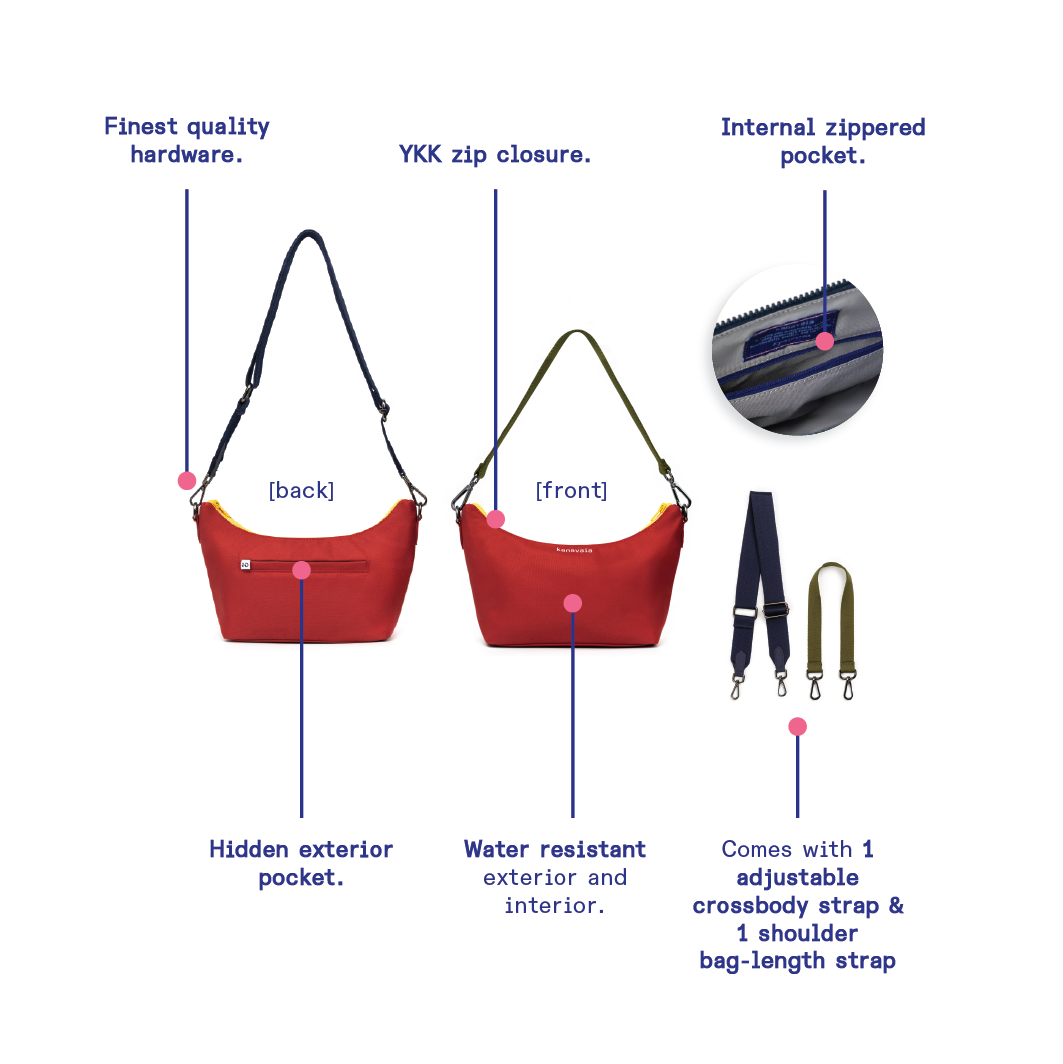 Kanavaia Baguette Shoulder Bag Terracotta